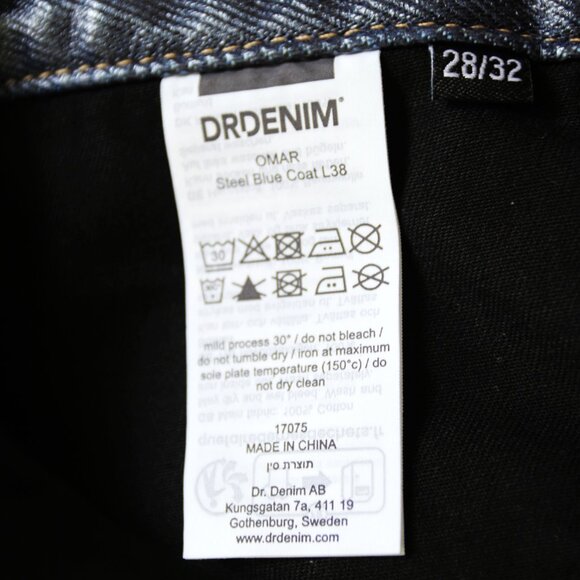 BNWT SS25 DR. DENIM OMAR STEEL BLUE COAT DENIM JEANS 28 - Picture 8 of 15